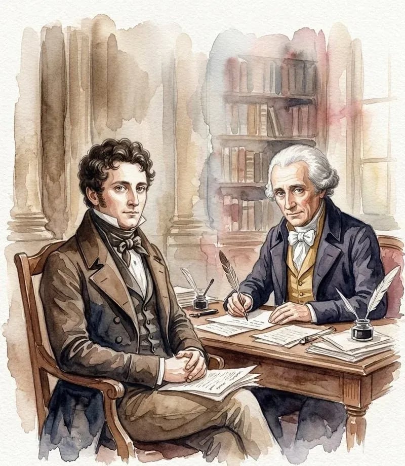 Plate Xi · Pictet — Geneva, founded 1805 — seven owners, no inheritance. After XC·LG·PL-23.